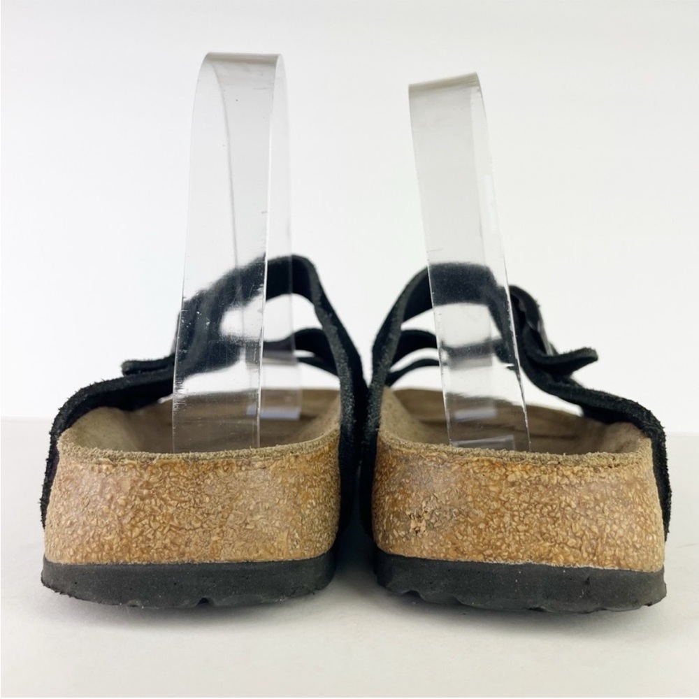 Birkenstock Birki's Florida Black Three Strap Birko-Flor Boho Sandals EU 38 - Picture 4 of 13